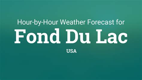 10 day forecast fond du lac wi.